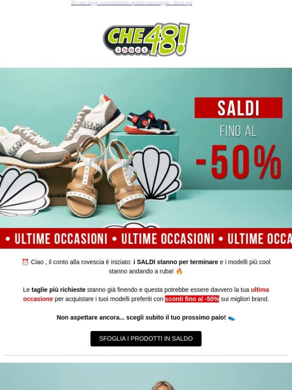 ⏳ Ultime occasioni: i SALDI stanno per finire!