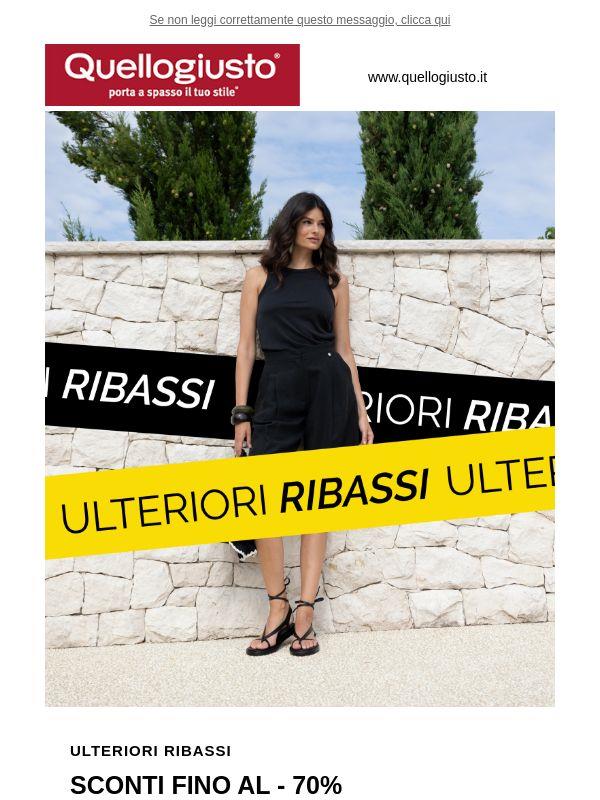 Ulteriori ribassi: sconti fino al -70%