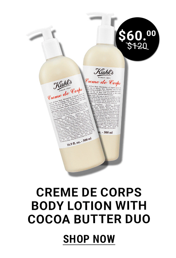 Creme De Corps Body Lotion With Cocoa Butter Duo