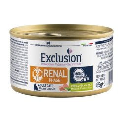 Image of Exclusion Diet Renal Phase 1 Cat Pork Pea and Rice 85g umido dietetico gatto