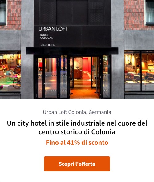 Un city hotel in stile industriale nel cuore del centro storico di Colonia