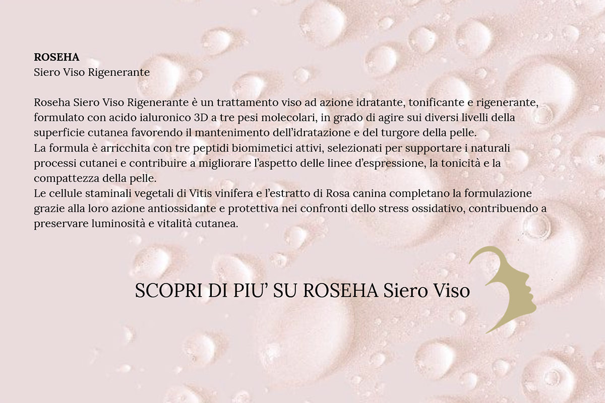 ROSEHA Siero Viso, la skincare intima quotidiana e naturale