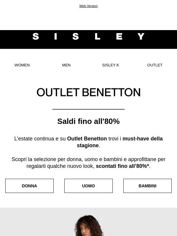 Must-have di stagione su Outlet Benetton