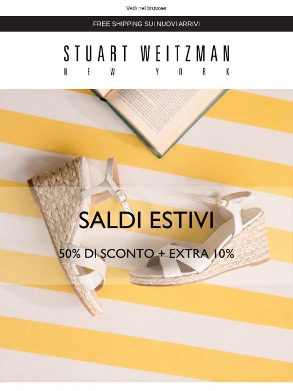Saldi ancora più imperdibili: 50% + extra 10%