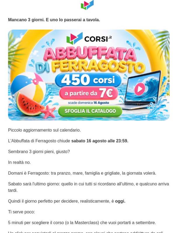 Tic tac (e non è un modo di dire) ⏰