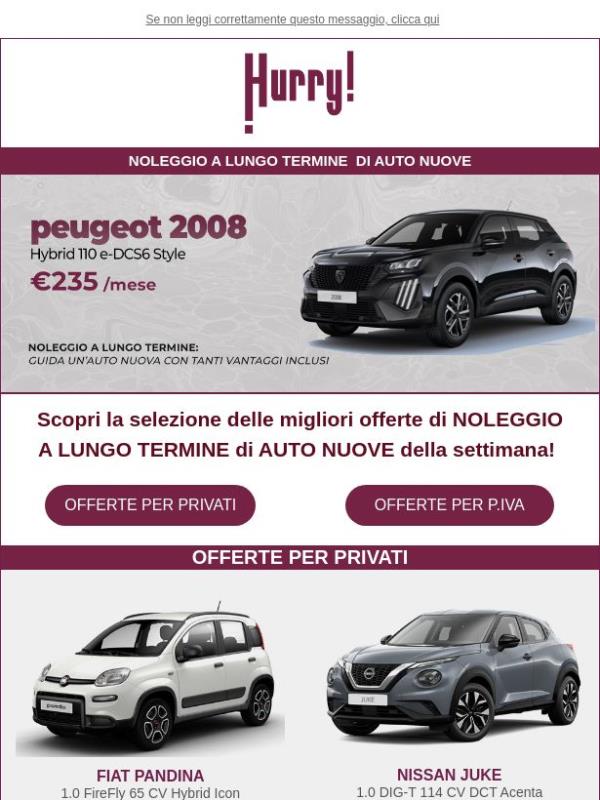 🚘HURRY! Noleggio | Le MIGLIORI OFFERTE della settimana 🚘 Scopri tutte le auto a noleggio a prezzi scontati!