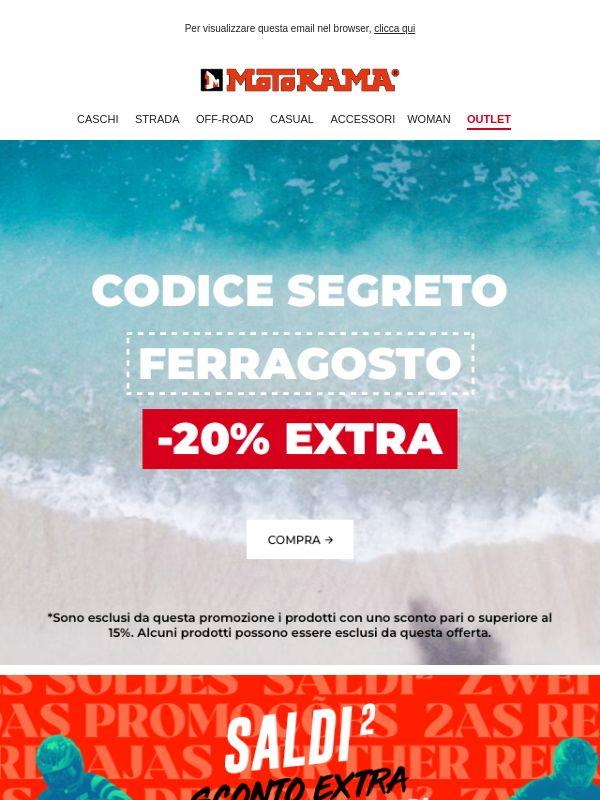 Codice segreto -20%: FERRAGOSTO 😱🔥