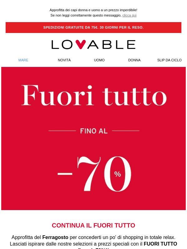 Shopping di Ferragosto con il Fuori Tutto fino al -70% 🍉