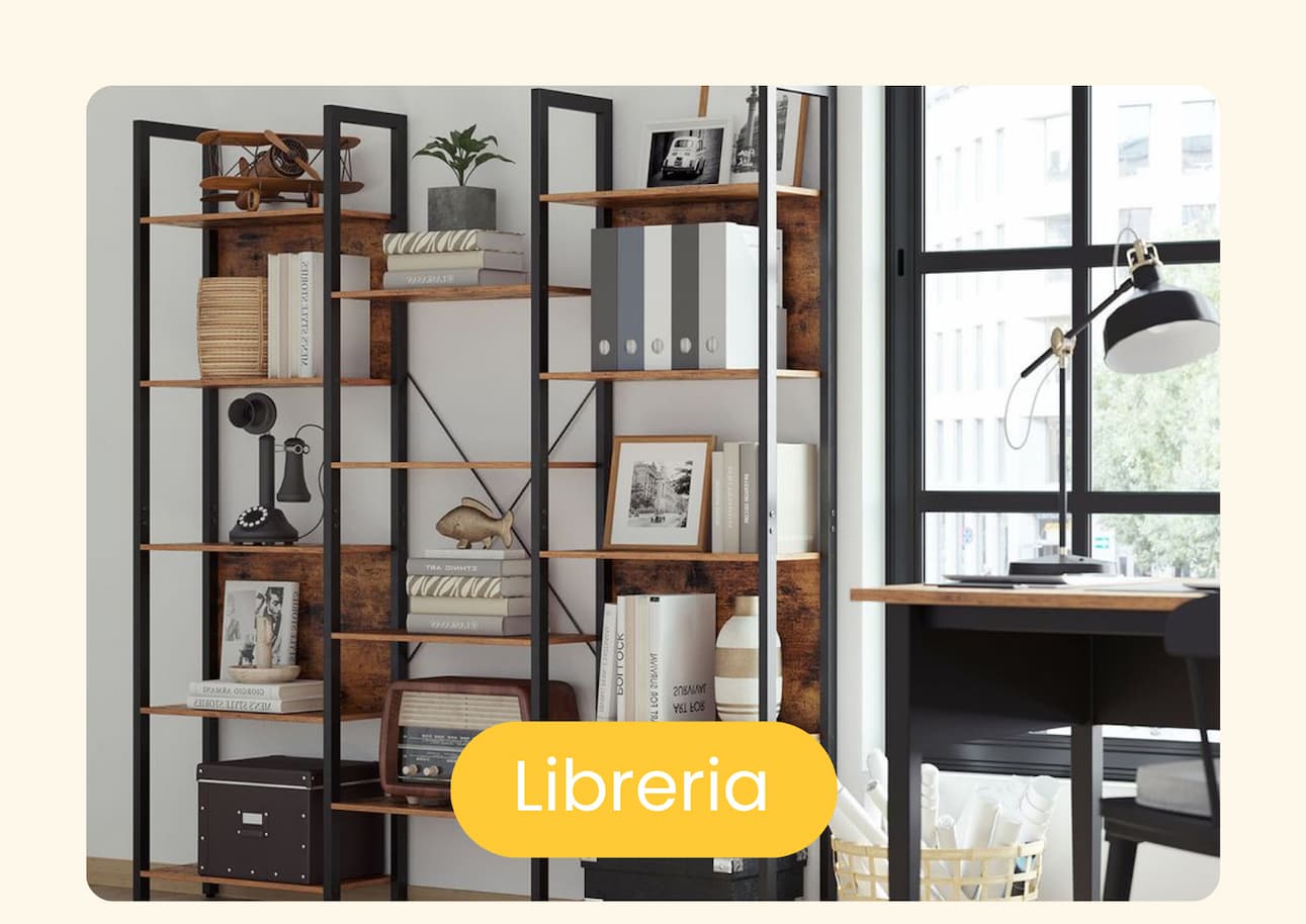  Libreria Scaffale Portaoggetti
