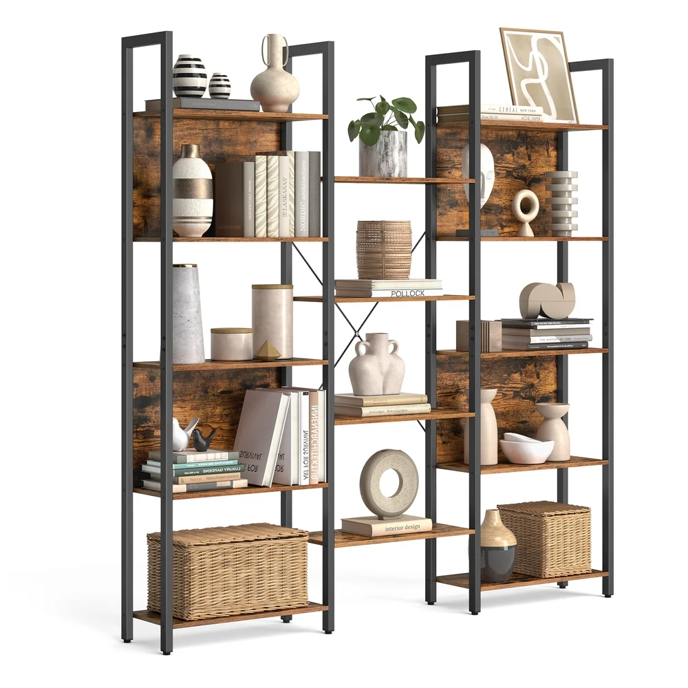 Image of Libreria Scaffale Portaoggetti Capiente Struttura in Metallo