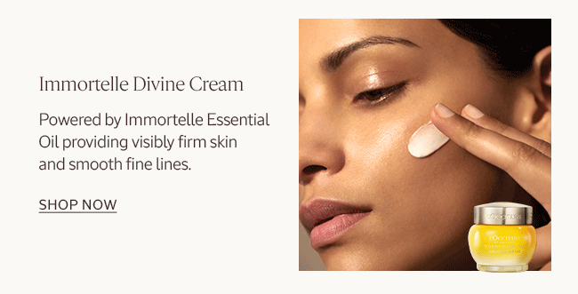 IMMORTELLE DIVINE CREAM | POWERED BY IMMORTELLE ESSENTIAL OIL TO VISIBLY FIRM, SMOOTH, AND REDUCE THE APPEARANCE OF WRINKLES | SHOP NOW