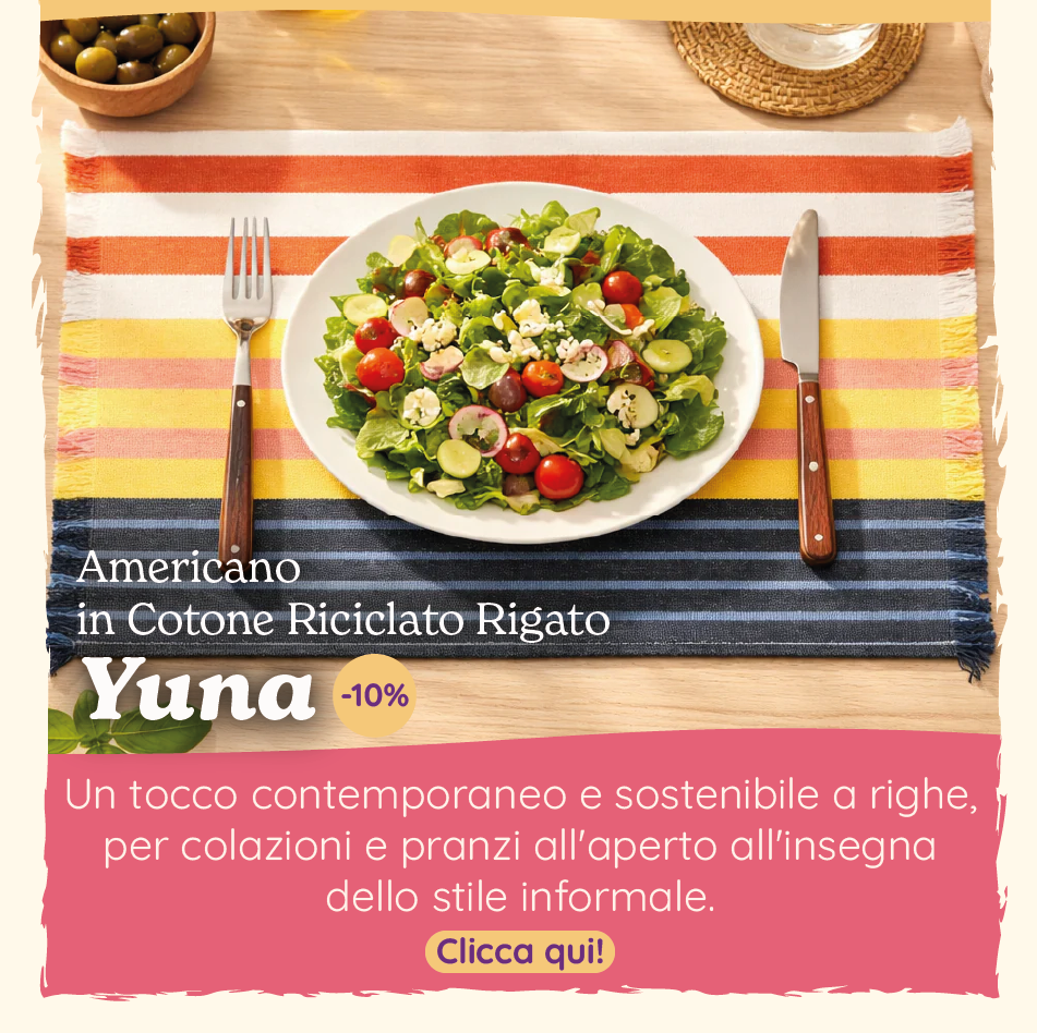 Americano in Cotone Riciclato Rigato - Yuna