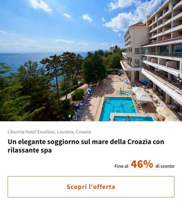 Un elegante soggiorno sul mare della Croazia con rilassante spa