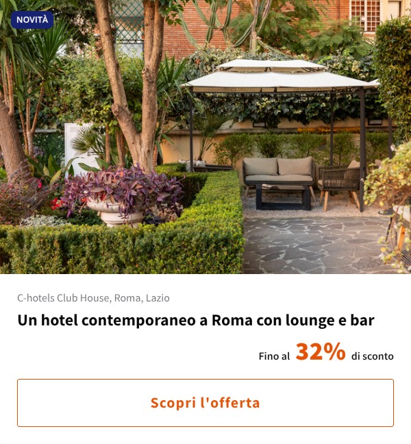 Un hotel contemporaneo a Roma con lounge e bar