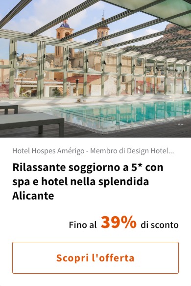 Rilassante soggiorno a 5* con spa e hotel nella splendida Alicante