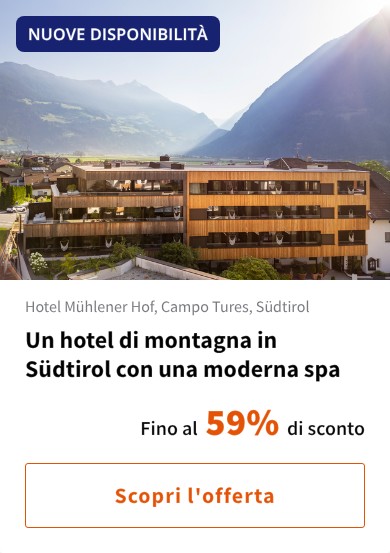 Un hotel di montagna in Südtirol con una moderna spa