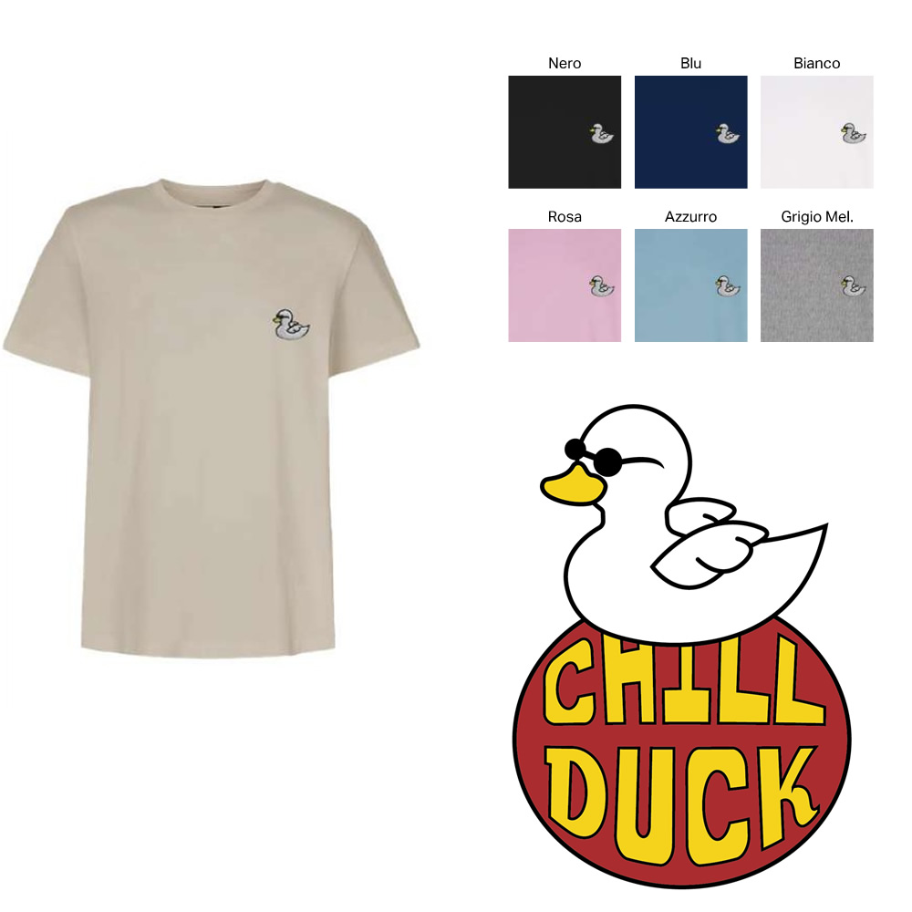 Image of T-SHIRT UOMO MANICA CORTA DT002 CHILL DUCK