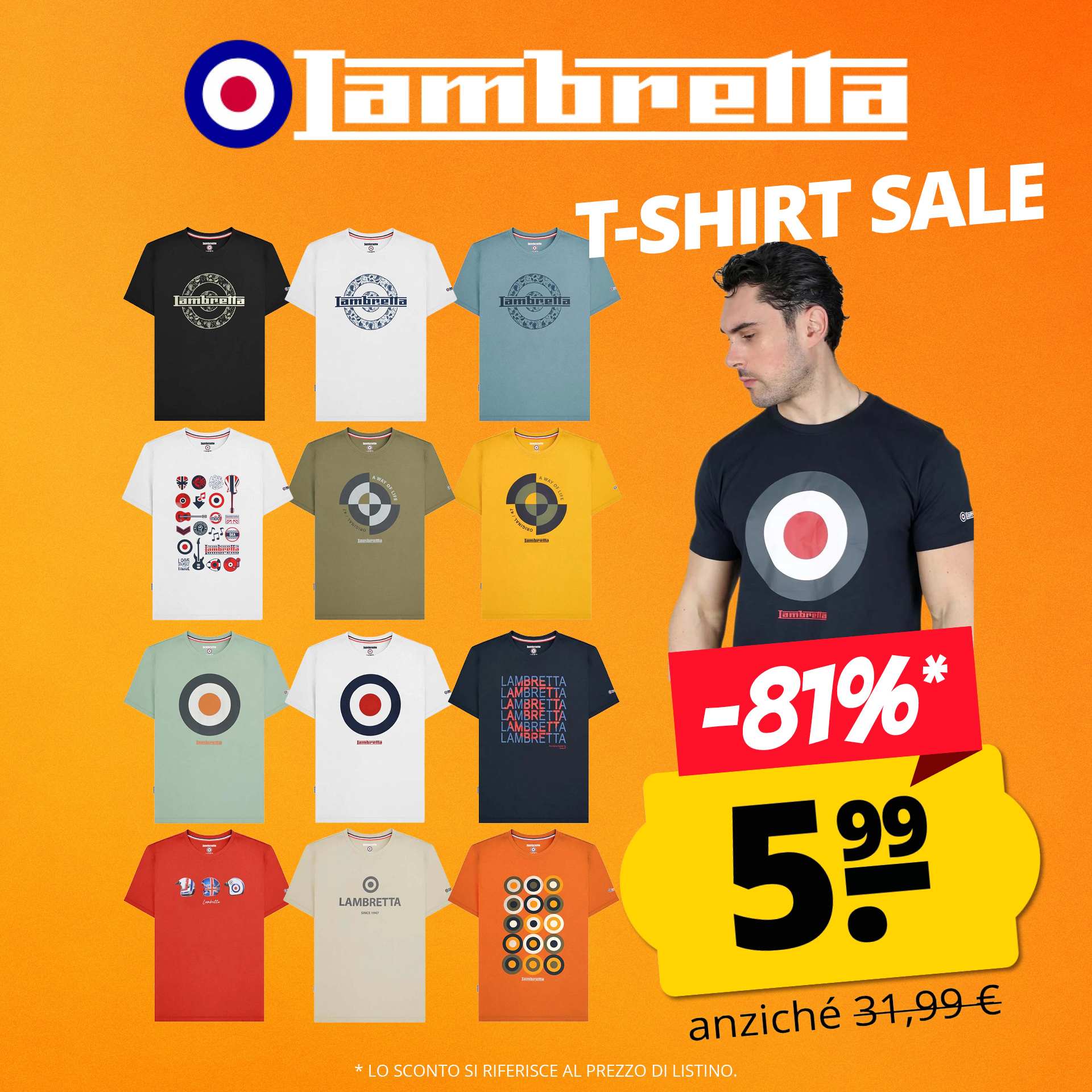 Lambretta Target Tee Uomo T-shirt 