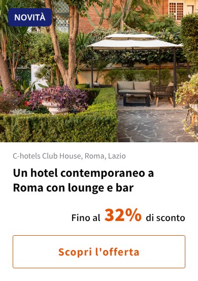 Un hotel contemporaneo a Roma con lounge e bar