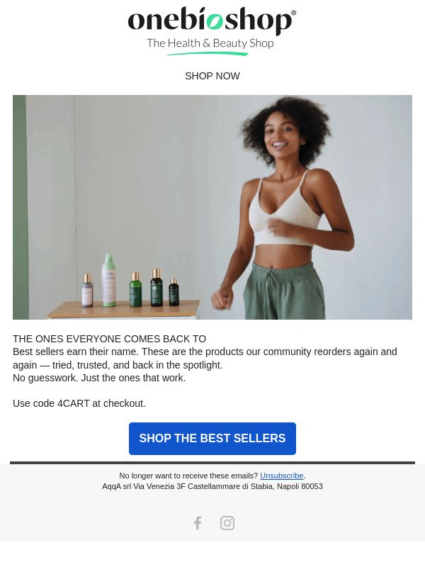 Our best sellers — now with 4CART 💚