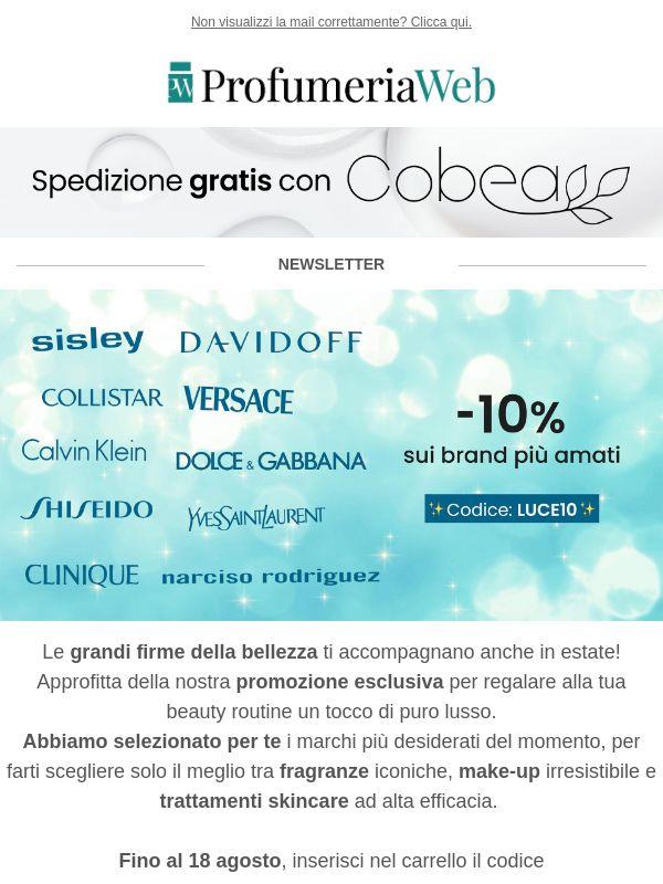 ✨ Ultimi giorni: -10% sui tuoi brand preferiti!