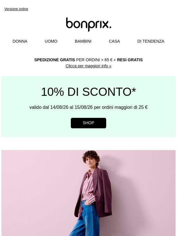 10% DI SCONTO