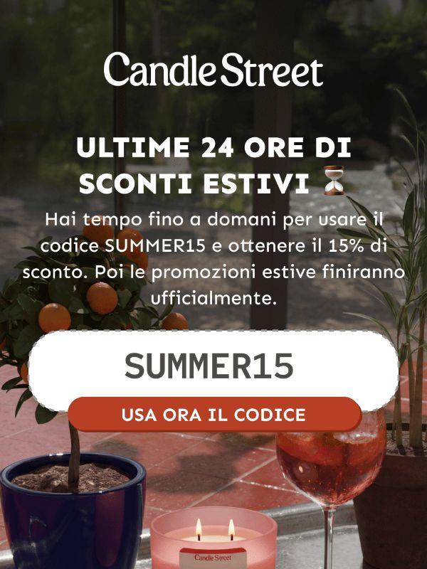 ⏳ Solo 24 ore: il tuo 15% sta per scadere