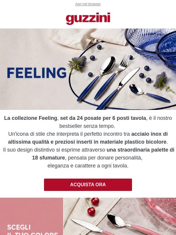 Scopri le posate Feeling: un'icona di colore e design Made in Italy!