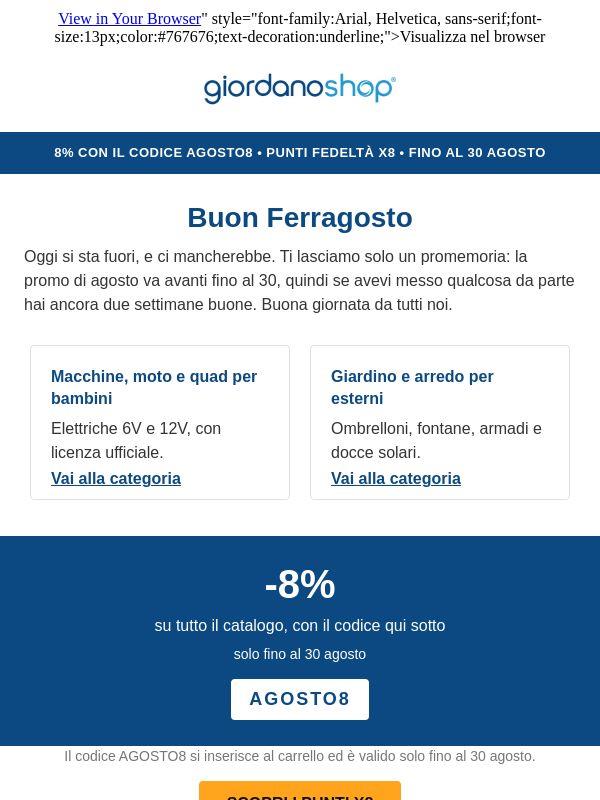 ☀️ Buon Ferragosto da tutti noi
