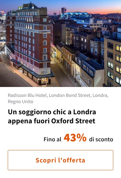 Un soggiorno chic a Londra appena fuori Oxford Street