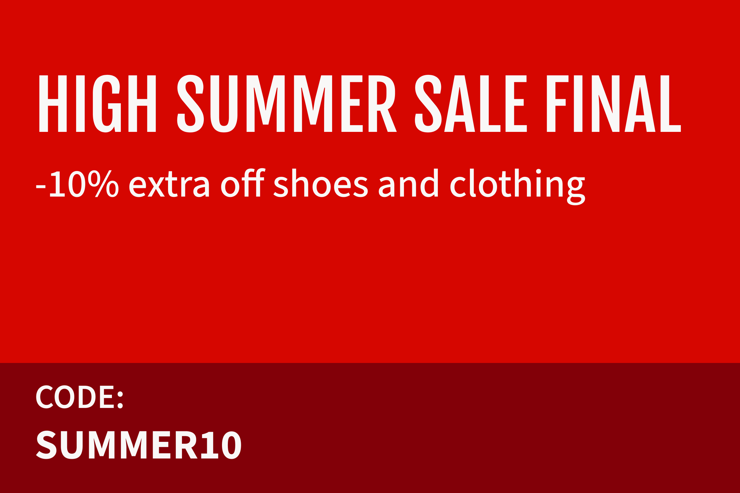 High Summer Sale