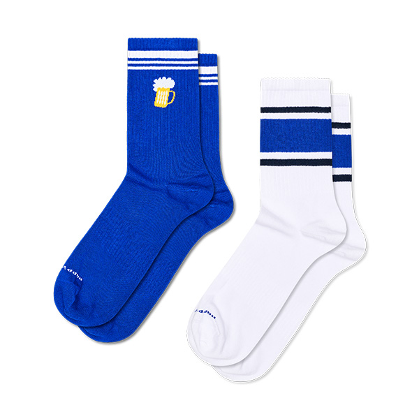 Confezione da 2 calzini da ginnastica Beer Stripe &
