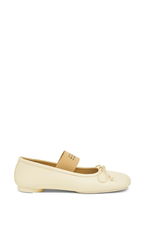Leather ballet flats