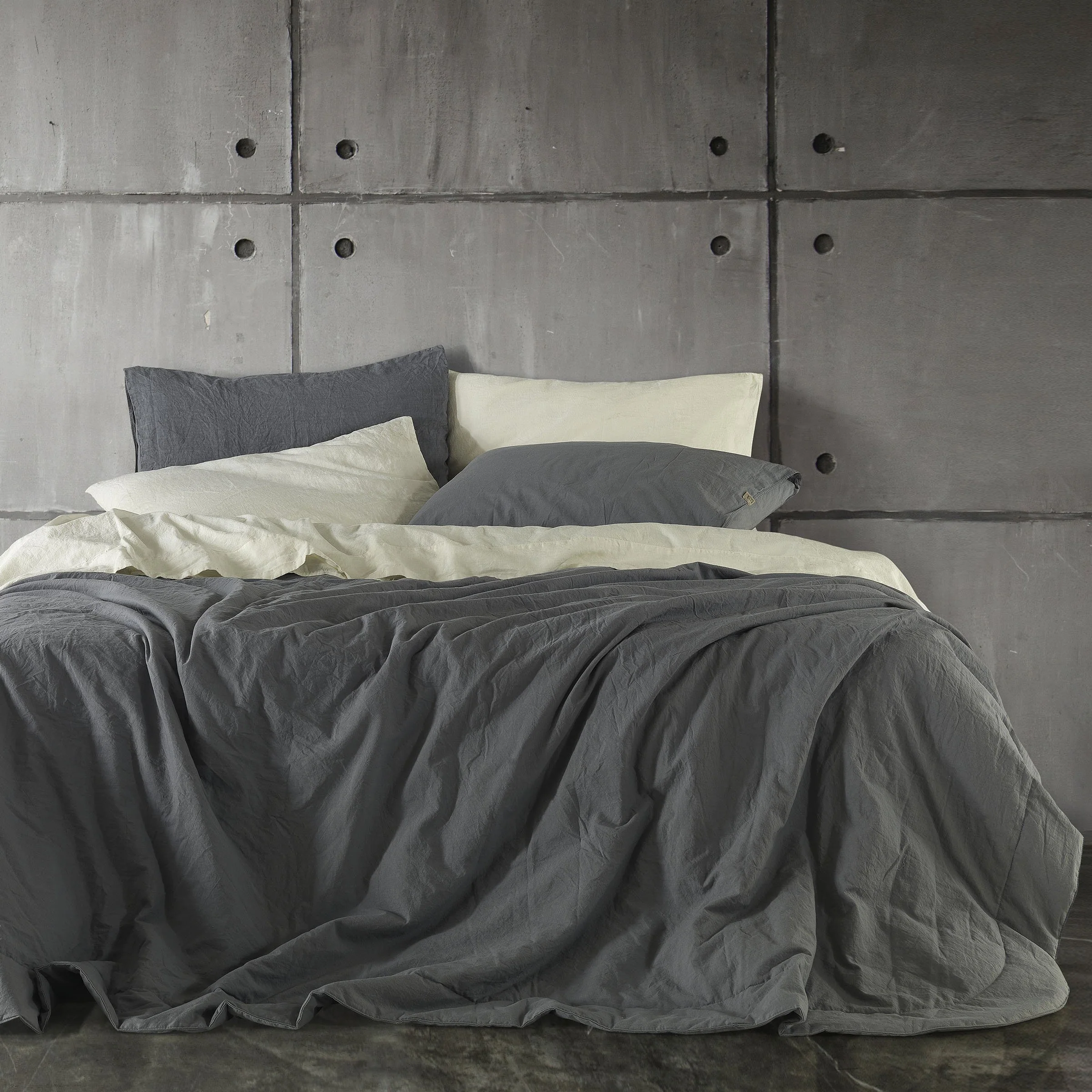 Image of Trapuntino Leggero Puro <br>Cotone StoneWashed NO Stiro - <b>Loira
