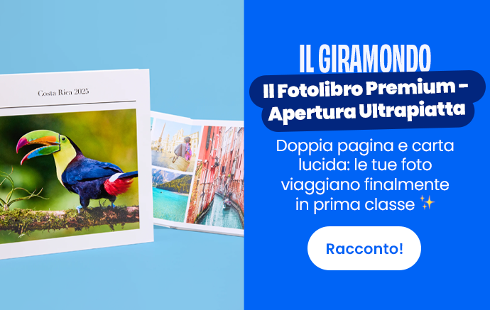 Il giramondo - Il Fotolibro Premium con Apertura Ultrapiatta