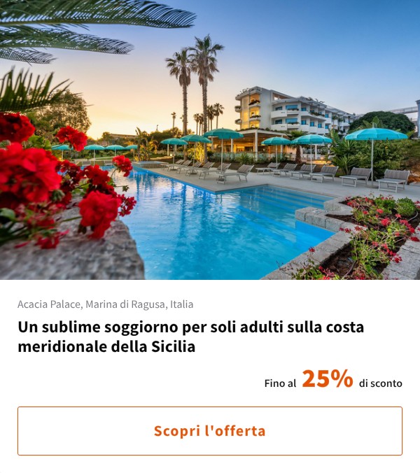 Un sublime soggiorno per soli adulti sulla costa meridionale della Sicilia