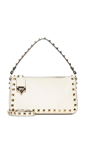 Rockstud small leather shoulder bag