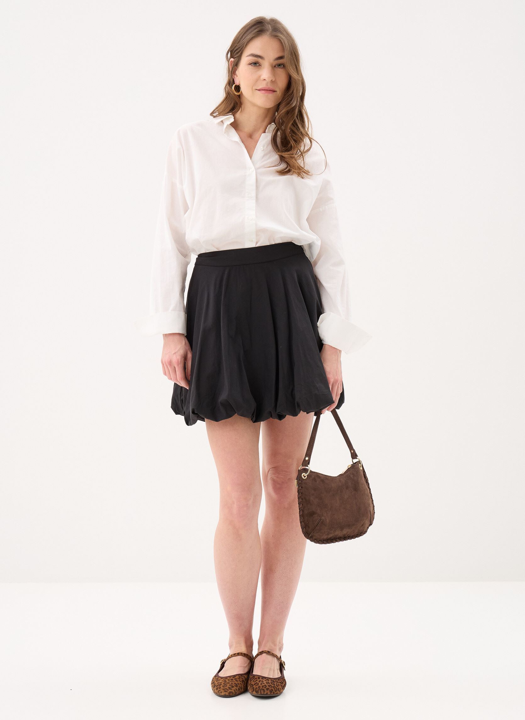Gonne corte Pieces Pcmauve Hw Short Skirt Wvn donne nero