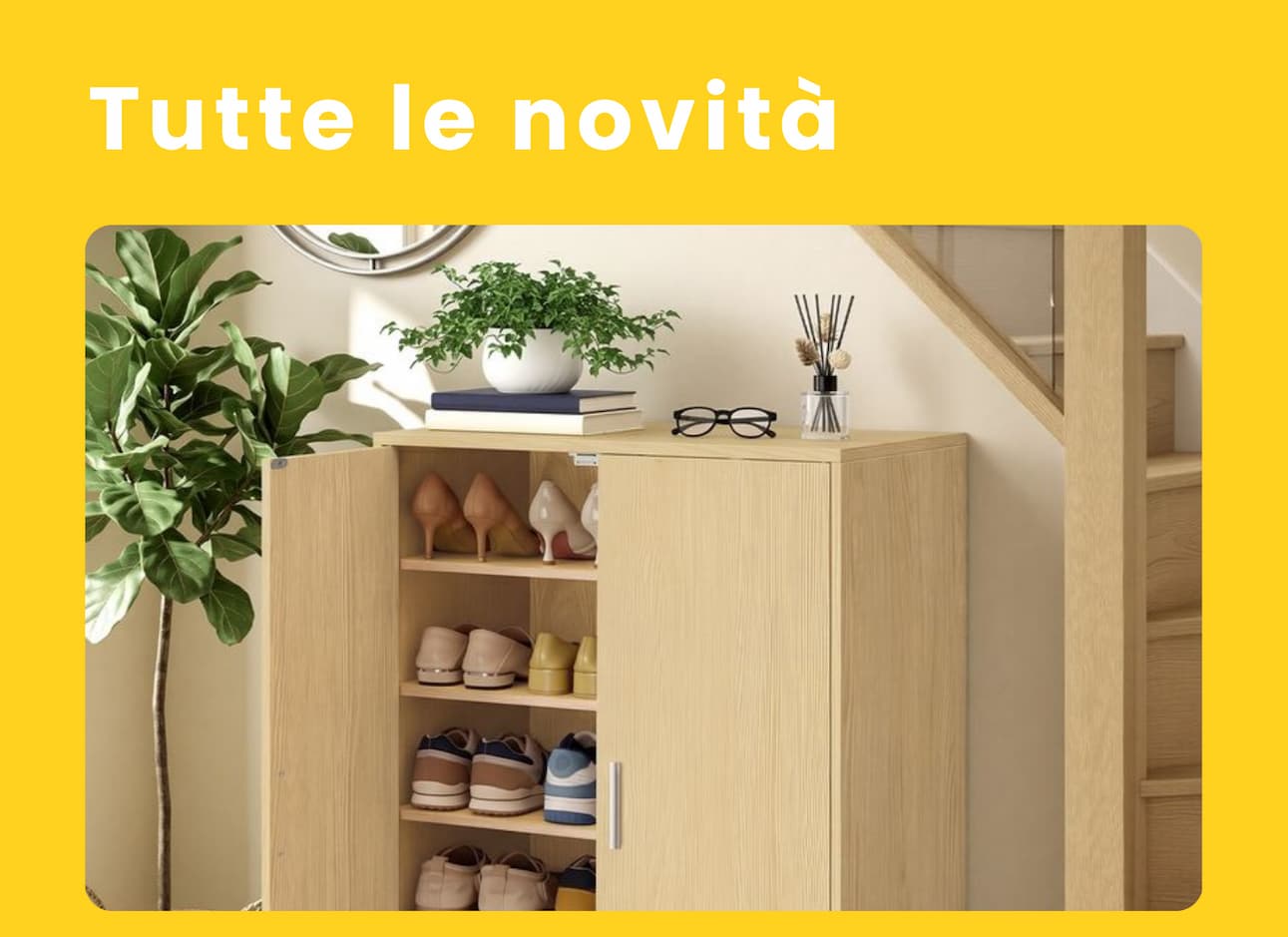 Scarpiera CUSTOS giallo mandorla 
