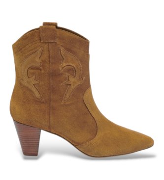 Stivali in pelle marrone Casey