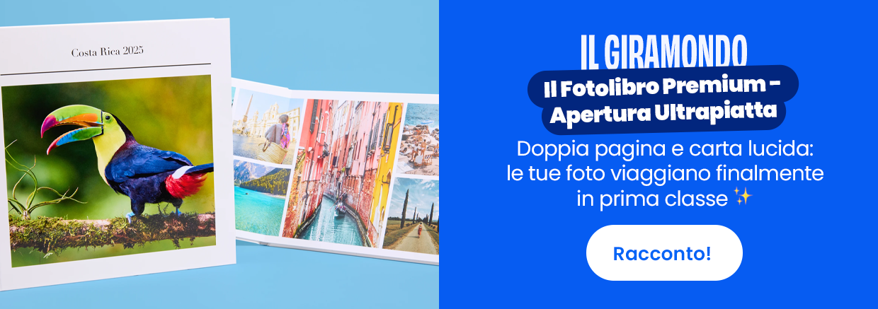 Il giramondo - Il Fotolibro Premium con Apertura Ultrapiatta