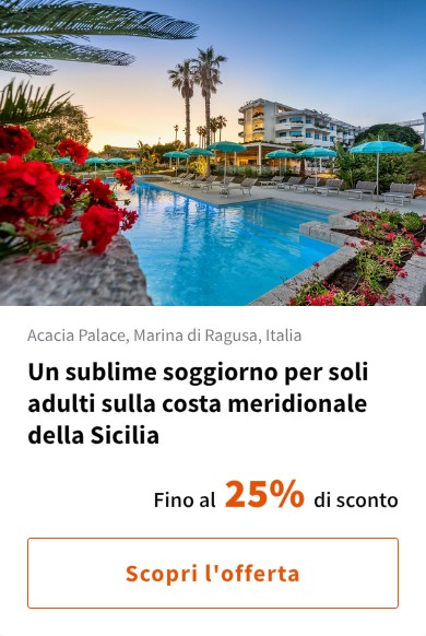 Un sublime soggiorno per soli adulti sulla costa meridionale della Sicilia