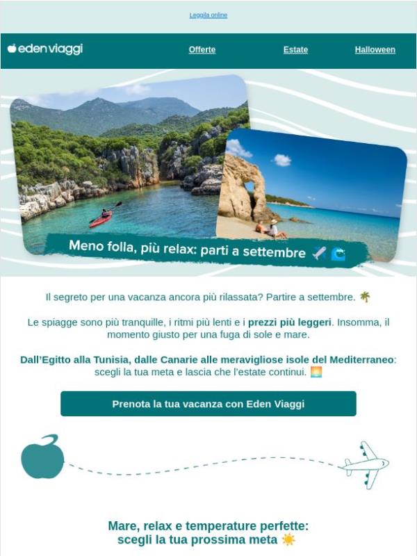 Vacanze a settembre? Scopri le offerte 👀⛱️
