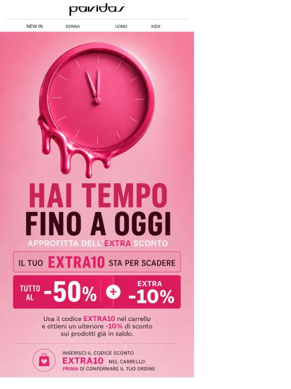 Ultima chiamata per il tuo EXTRA10! 💖