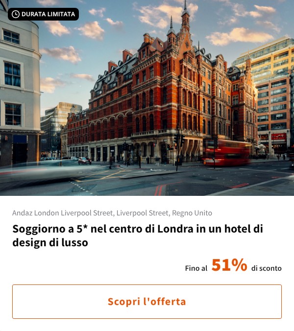 Soggiorno a 5* nel centro di Londra in un hotel di design di lusso