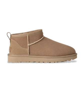 Stivaletti W Classic Ultra Mini in pelle sabbia