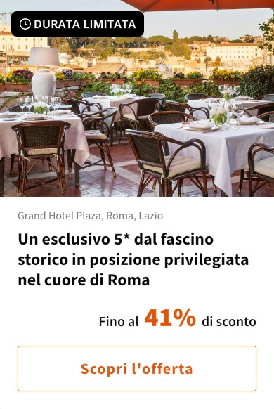 Un esclusivo 5* dal fascino storico in posizione privilegiata nel cuore di Roma