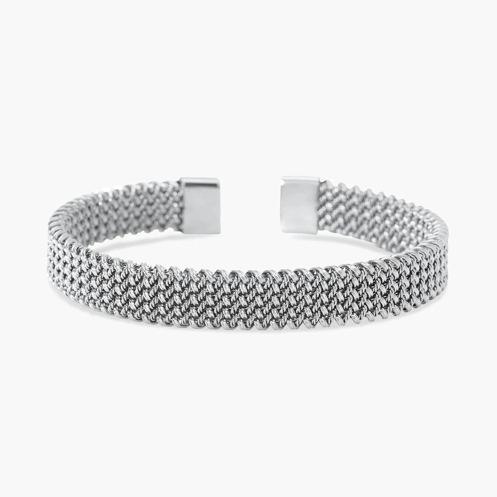 Image of Bracciale cuff con maglia mesh STYLE 61