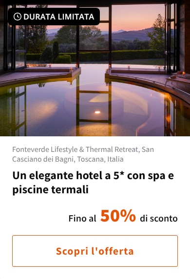 Un elegante hotel a 5* con spa e piscine termali