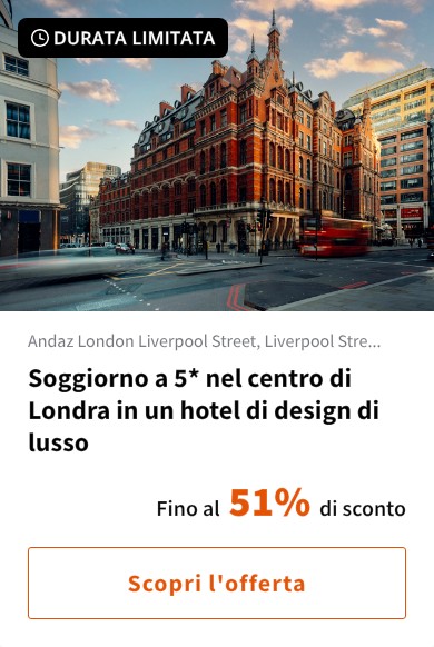 Soggiorno a 5* nel centro di Londra in un hotel di design di lusso